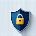 Icône de bouclier de sécurité avec cadenas pour la protection des données
